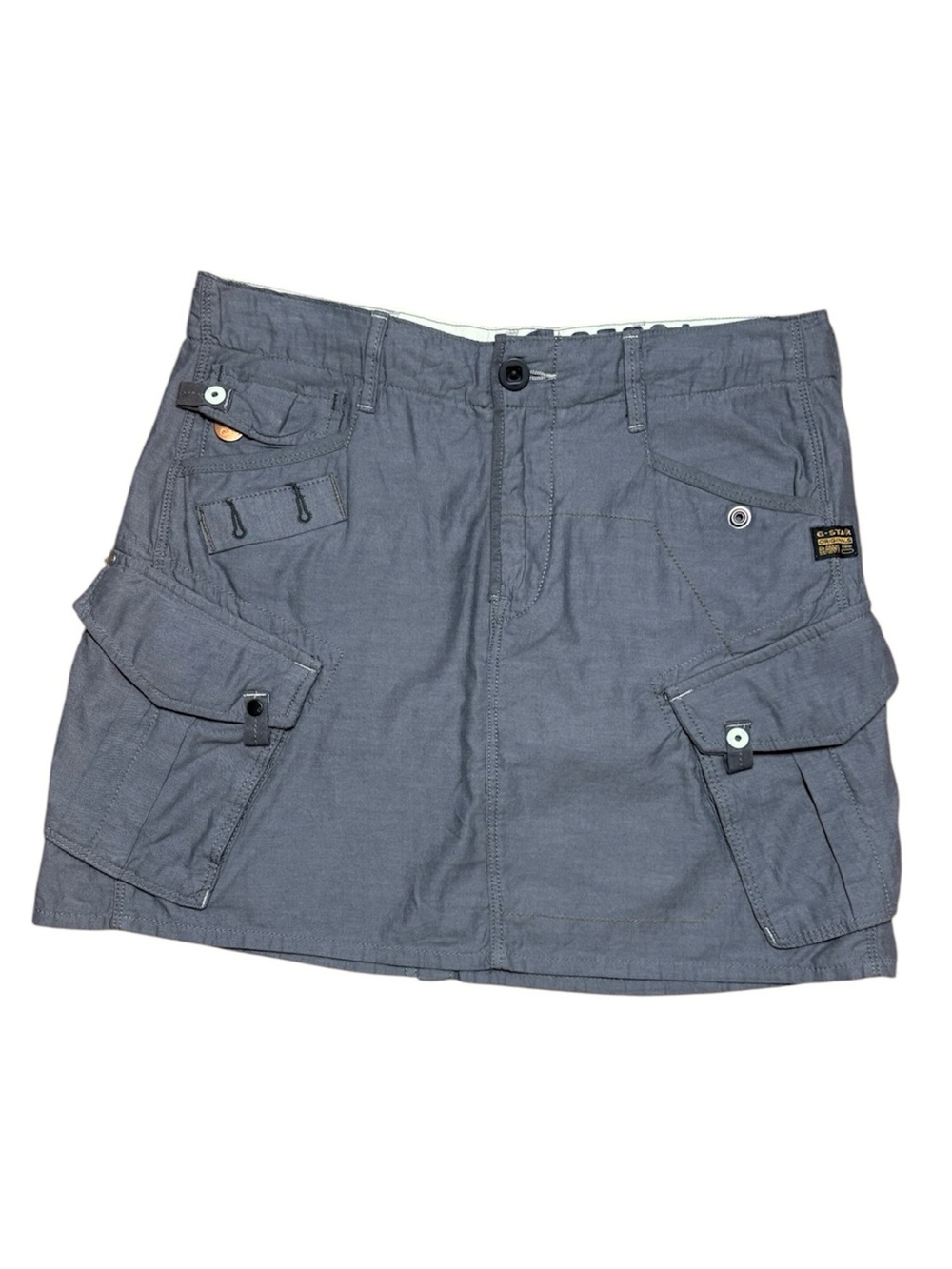 G-Star Raw GS Rovic Laundry Cotton Utility Cargo Mini Skirt G3301 Sz 27/US S
